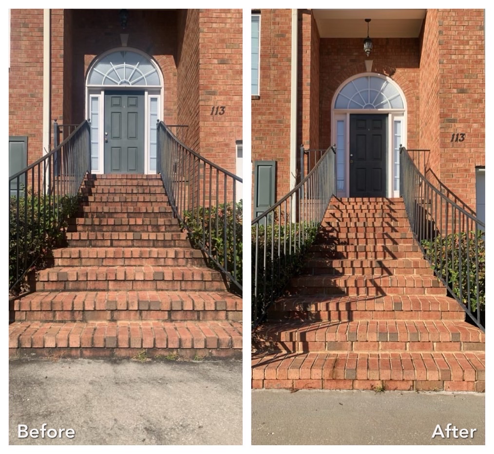 Before and After Pressure Washing Service